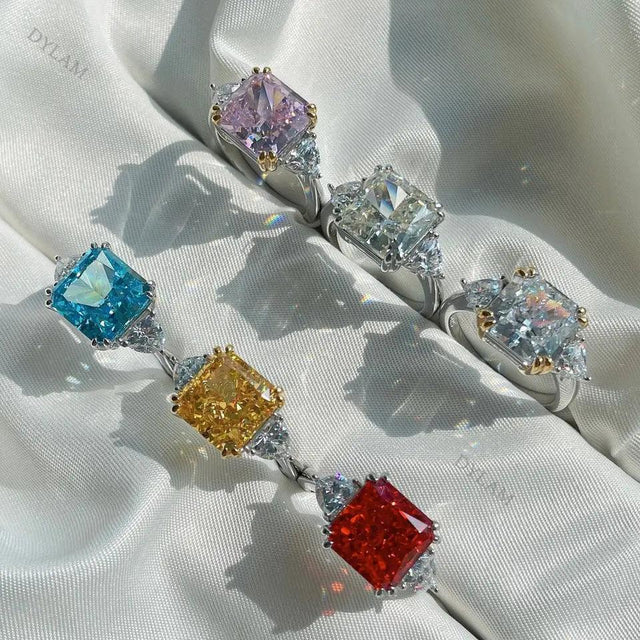 Sterling Silver Diamond Silver Ring - Cris Style Jewels 