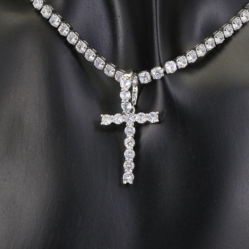 Diamond Initial Pendant Necklace - Cris Style Jewels 