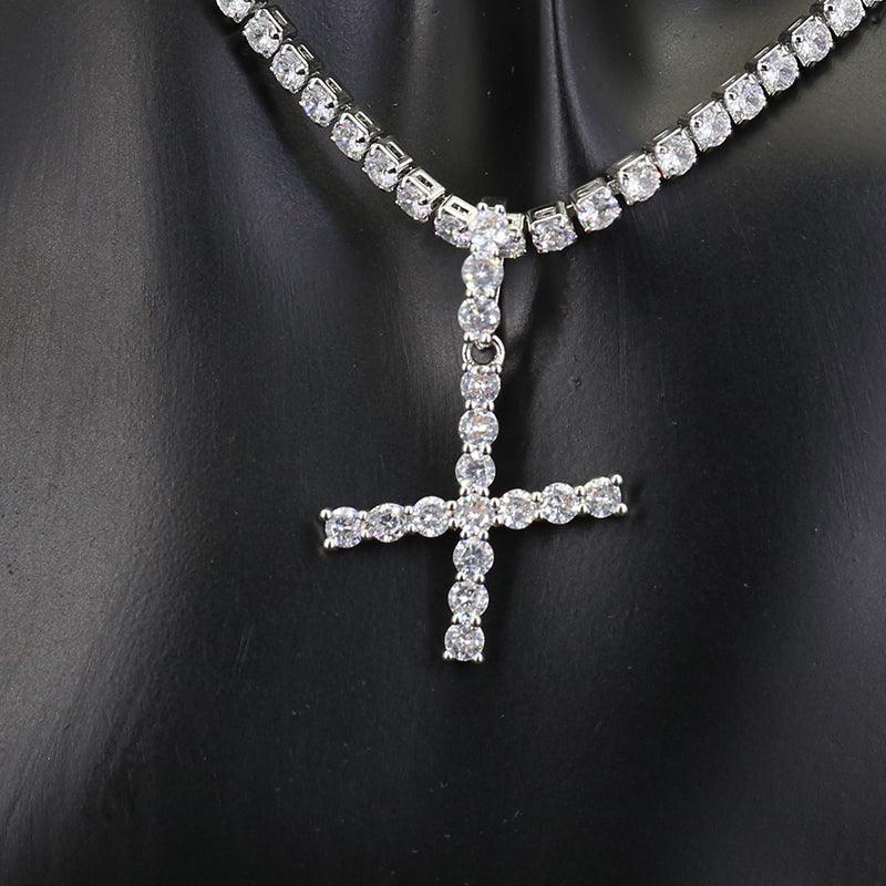 Diamond Initial Pendant Necklace - Cris Style Jewels 